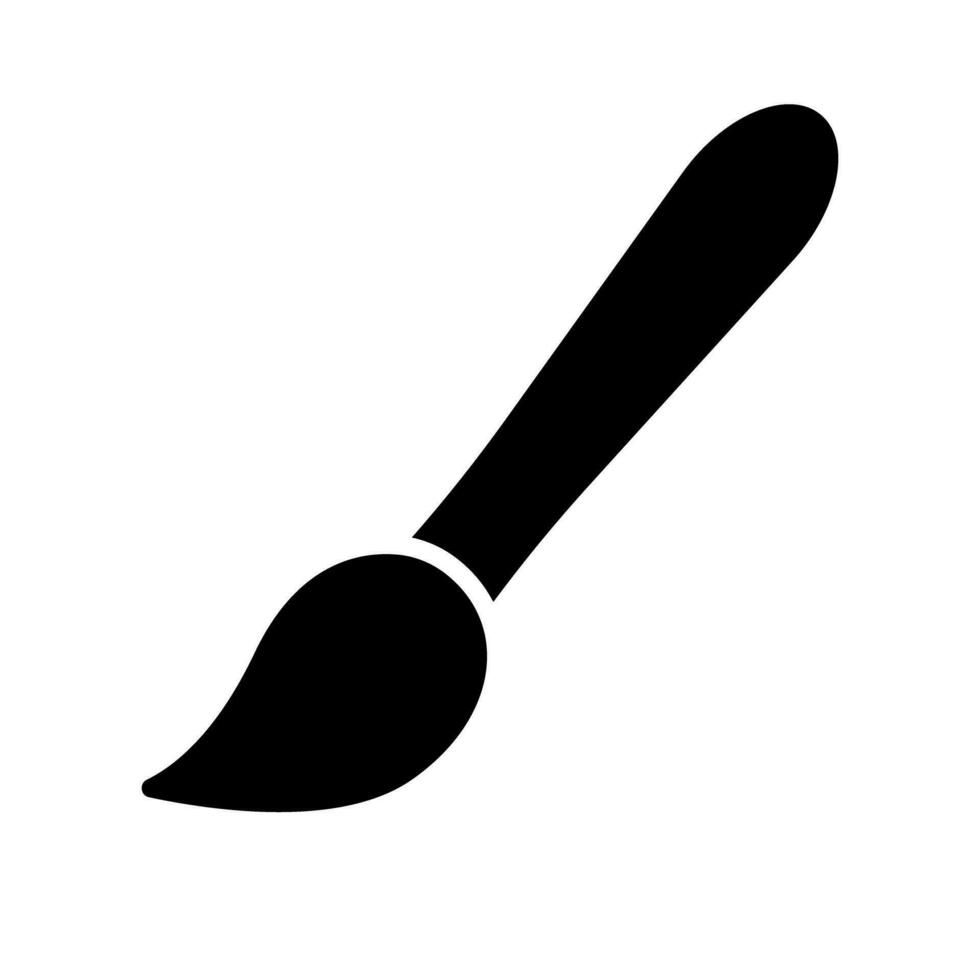 simple-paint-brush-silhouette-icon-vector